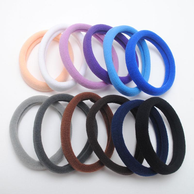 12Pieces Women Elastic Hair Bands Seamless Tie Big Hair Scrunchies Heavy Hair Gum Hair Accessories Birthday Gift Hair Holder