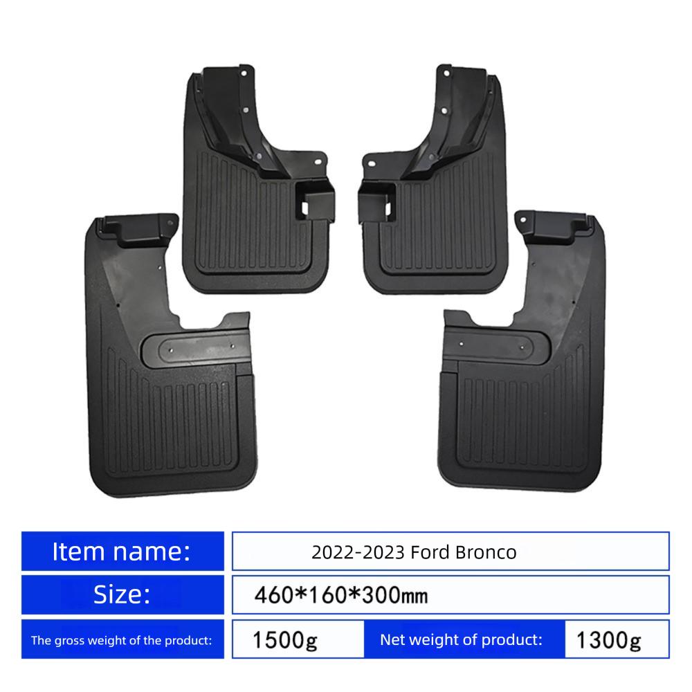 Mudguard For Ford Bronco 2022-2023 Off road version Mudflaps Fender Splash Guard Wheel Protector Car Accessories