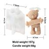 3D Love Heart Teddy Bear Silicone Mold DIY Animal Gypsum Epoxy Resin Handmade Soap Animal Mould Holiday Party Gifts Home Decor