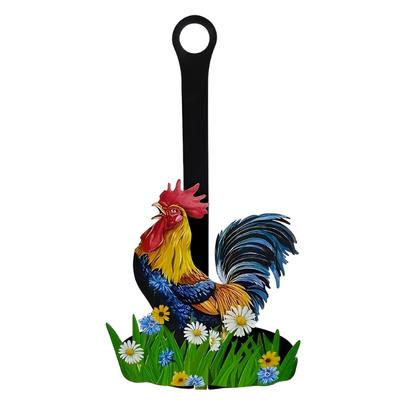 Decorative Iron Bird Paper Towel Rack Simple To Assemble For Home And Garden Display