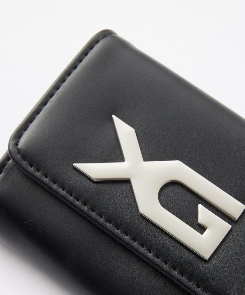 X-girl XG Emblem Buckle Faux Leather Mini Wallet (105254054006) Black, One Size