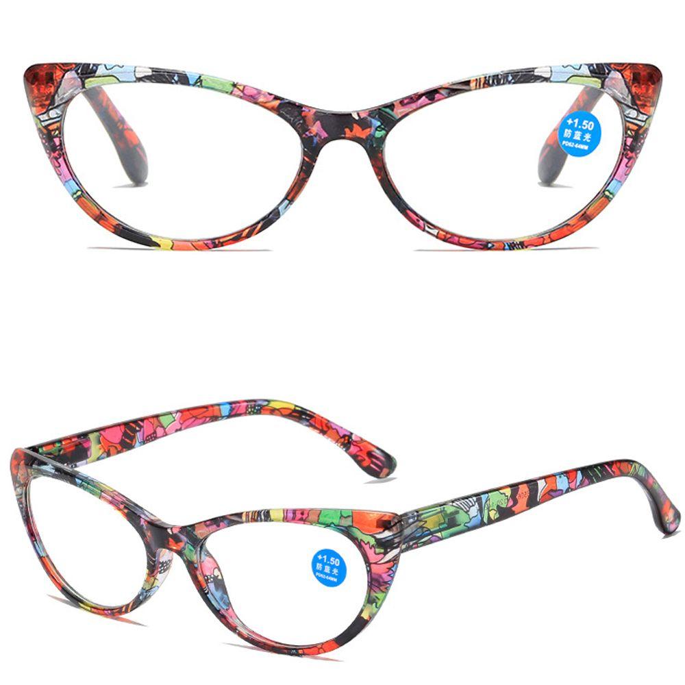 1Pc Stylish Floral Reading Glasses Urltra-Lightweight Design Eye Protection Women Flowers Elegant Comfort Fit Eyeglasses Vision Care +1.0~5.0