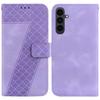For Samsung Galaxy S25 FE Stand Case 7-Shaped Pattern Imprint Leather Phone Cover with Strap
