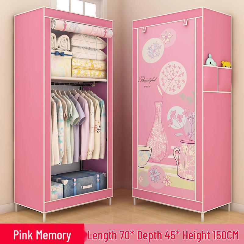 Yarui Fan Compact Dustproof Cloth Wardrobe for Dormitory