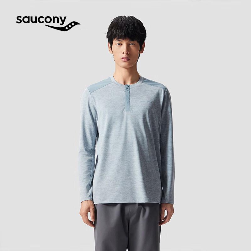Saucony Men s Loose Fit Running Long Sleeve Knit Shirt XL