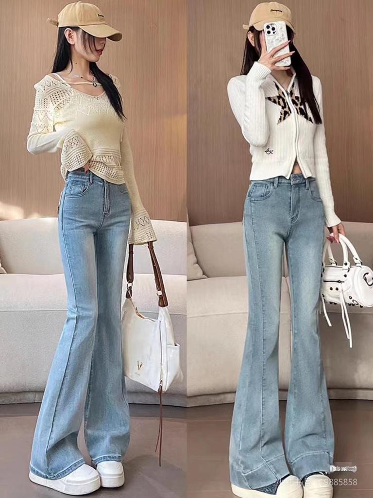 Women's 2025 Summer Tencel Wide-Leg High-Waisted Jeans: Super Soft, Floor-Length, Slimming & Draped.