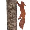 Rusty Metal Squirrel Silhouette Tree Decor Running Squirrel  Plug Sculpture Garden Yard Decoration New