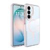 Applicable To Samsung S26plus Transparent Mobile Phone Case S24 Two-color Anti-drop s25UItra Magnetic Protective Case