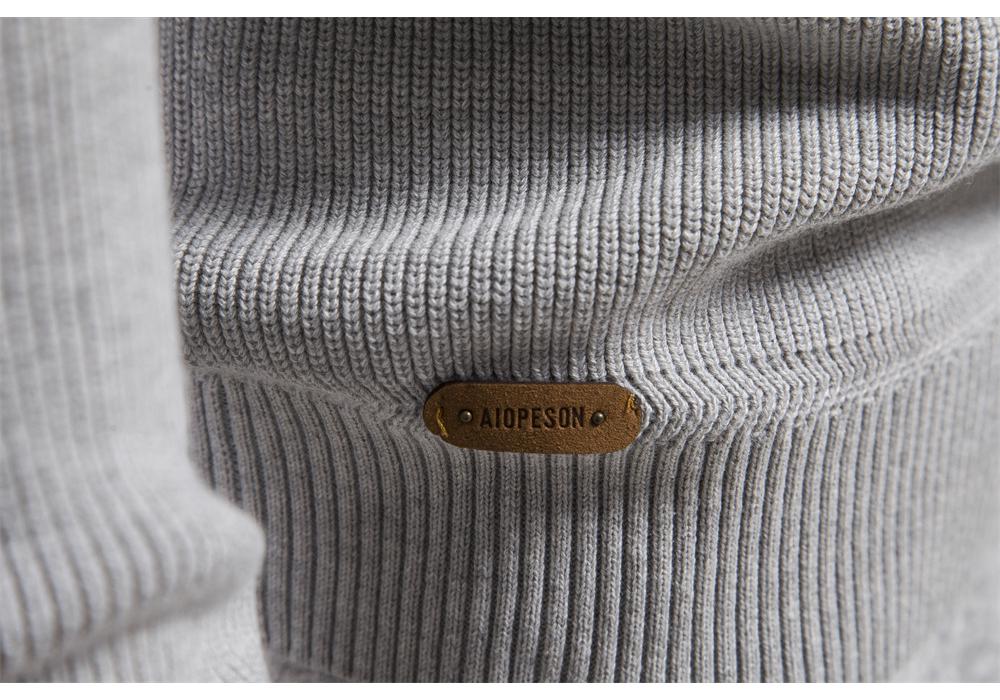 Pull Polyvalent pour Homme à Fermeture Éclair et Col Montant - Couleur Unie - Tendance Automne/Hiver à Manches Longues Style Européen
