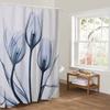 Versatile 3d Mart Waterproof Lotus Print Bathroom Polyester Shower Curtain Featuring 12 Hooks For Any Bathroom Style