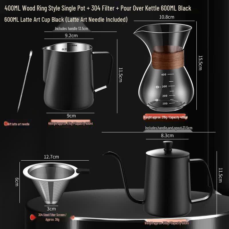 Glass Hand-Pour Coffee Drip Pot