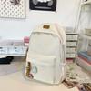 School Bag School Bag Female Junior High School Student Large Capacity High School Student University Campus Nylon Backpack Travel Computer Backpack
