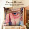 Handsome Fashion Pretty Cushion Cover Natural Linen Organic Fabric DoubleSided Printing Sofa Home Decor Gift Pillow Case
