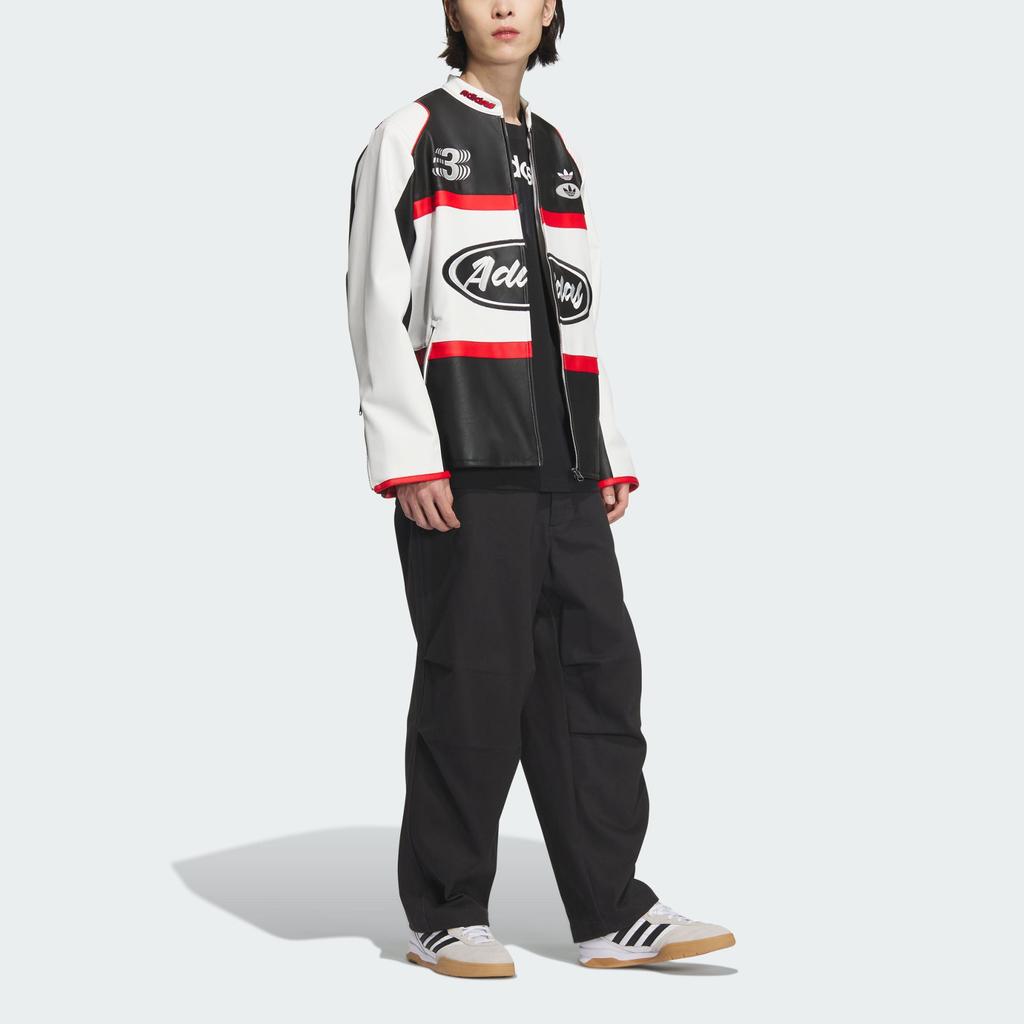 adidas Originals SS25 Rac Pltr Jacket Men Jacket White Black JM8031