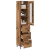 Highboard Reclaimed Wood 34.5 X 34 X 180 Cm Particle Board