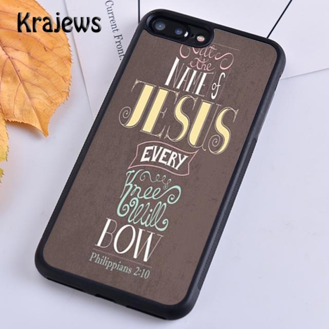 Krajews Bible Verse Philippians Jesus Phone Case Cover For iPhone 17 Air 16 15 14 Plus 11 12 13 Pro Max Coque Fundas