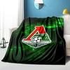 Green And Red Soccer Emblem Printed Throws Blanket Soft Flannel Blankets for Couch Bed Gifts for Men Women Picnic blanket Christmas gifts