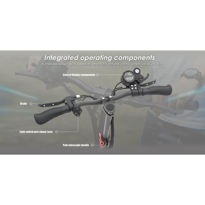 KuKirin M4 Max - Scooter électrique -- Moteur 800 W - Batterie 48 V 18,2 Ah - Pneus 10 pouces - Autonomie 65km