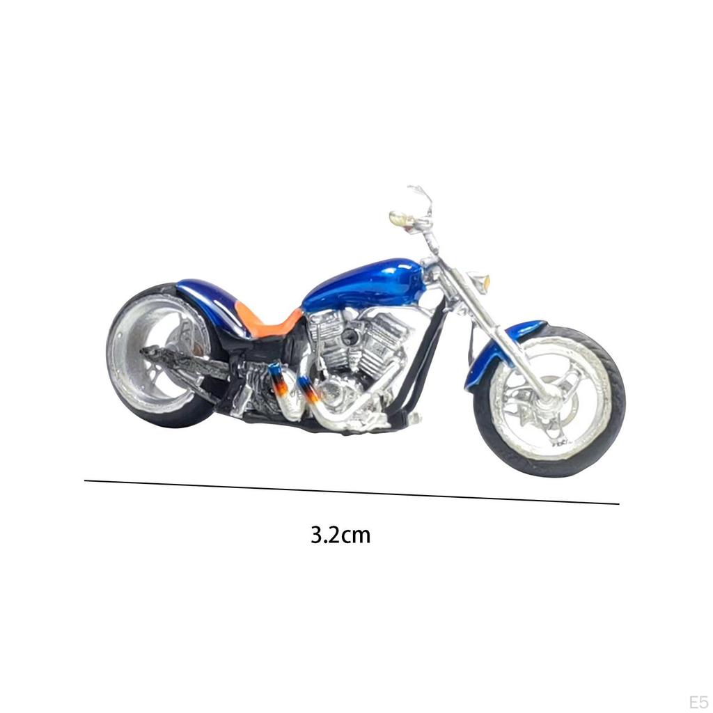 1/64 Miniatur-Motorradfiguren für Szenenbau, Eisenbahn-DIY-Projekte