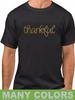 Thankful Grateful Blessed Tee Shirt Thanksgiving Holiday Top Fall Outfit Gift