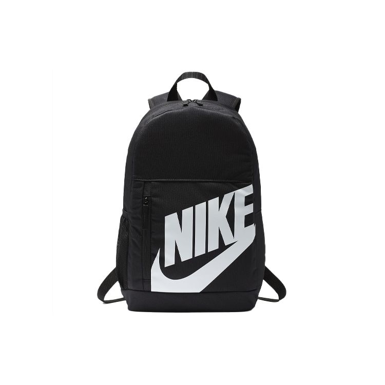 Nike Elemental Large Logo Detachable Pencil Case Student Polyester Backpack Unisex Backpack Black BA6030-013 Black