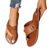Fashion Shoes for Women Plus Size 36-43 Women Slippers Outside Casual Beach Summer Flats Flip Flop Sandals Clip Toe Rome Buckle Sandals