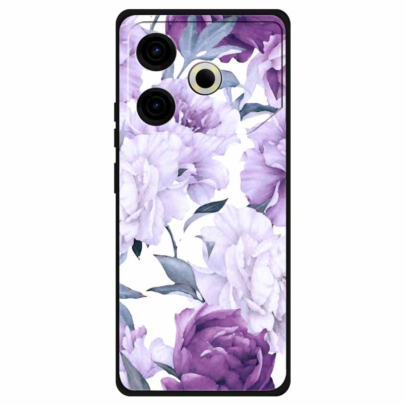 For Tecno Pova 6 Neo Case Silicone Soft Flower Space Fashion Cover For Tecno Phantom X2 Pro Cases Landscape Paint Covers Cute