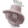 UV Protection Tea Picking Work Hat Wide Brim Fisherman's Hat Face Mask Sun Hat  Summer Outdoor