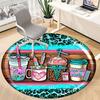 1pc Nurse Print Carpet for Office Non Slip, Round Carpet, Soft & Comfortable, Carpet for Office, Lightweight Round Floor Mat