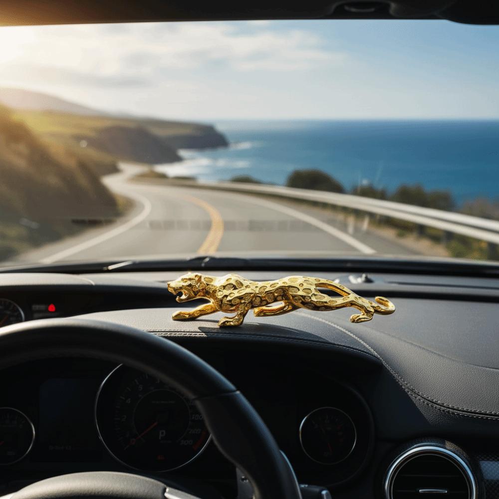 Resin Cheetah Small Statue Gold Brass Leopard Miniatures Vintage Leopard Figurines  Home Decor