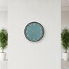 Silent Quartz Wall Clock Decorative Wooden Frame Battery-Powered