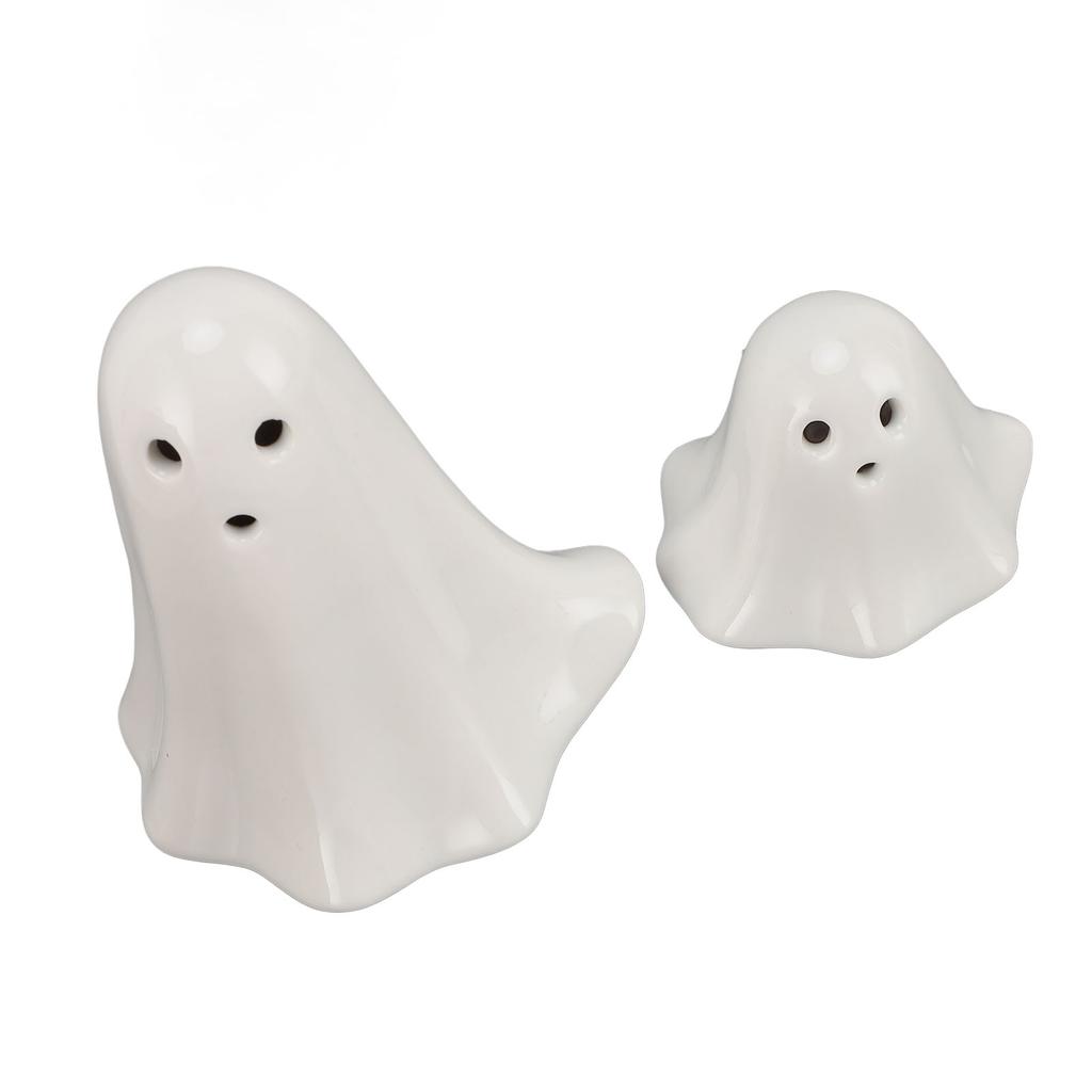 2 Buc. Lumini de Noapte Fantomă Drăguțe Amuzante din Ceramică Luminoase Figurine Fantomă pentru Decor Acasă de Sărbători