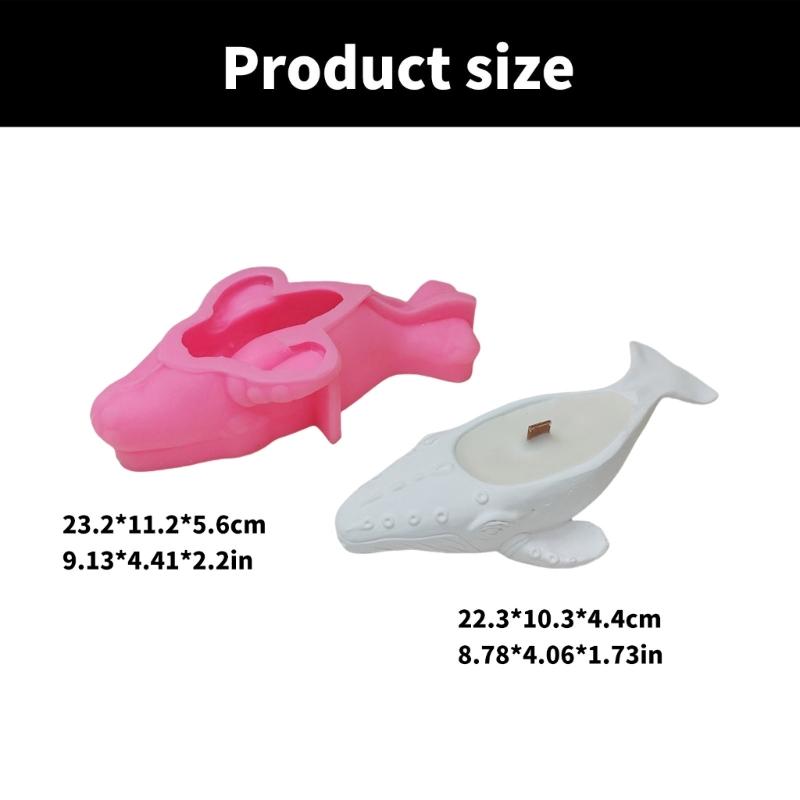 Silicone Candle Cup Molds Silicone Candle Holder Molds Whale Shape Succulent Planter Moulds Silicone Texture for Candle