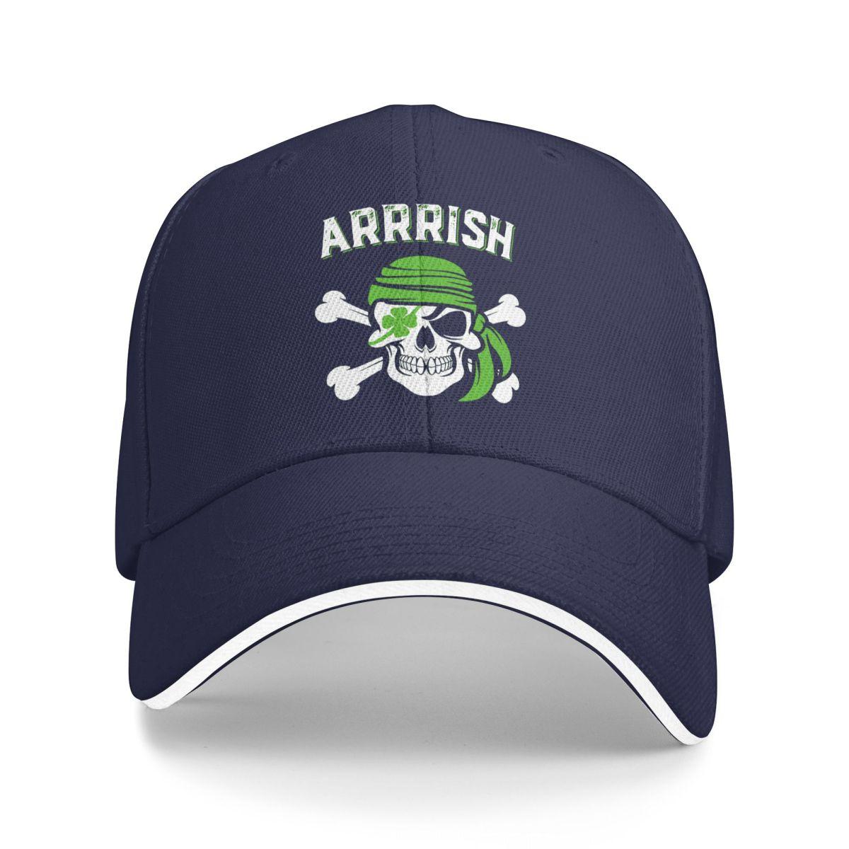 

Baseball Caps St Patrick s Day Skull Pirate Graphic Female Male Sport Spring Caps One Size