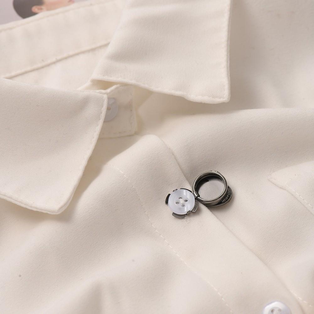Elegant Flower Sleeve Button Brass Base Button Cover Clip Heart Shape Cufflinks  Suit Accessories