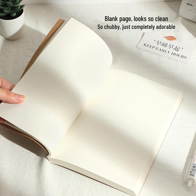 Heeton A5 Lined Kraft Paper Notebook with Stickers