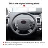 Car Accessories Steering Wheel Cover Microfiber Perforated Leather Trim For Toyota Prius 20 XW20 2004 2005 2006 2007 2008 2009