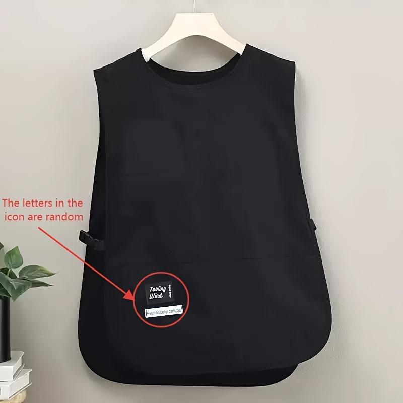 A Vest Style Apron with Two Deep Pockets, Suitable for Use In The Kitchen, Cooking, Painting, Gardening, Office, Pet Shops, Coffee Shops