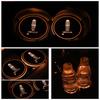 Colorful 2pcs Led Car Cup Holder Pad Mat For Auto Lights Atmosphere