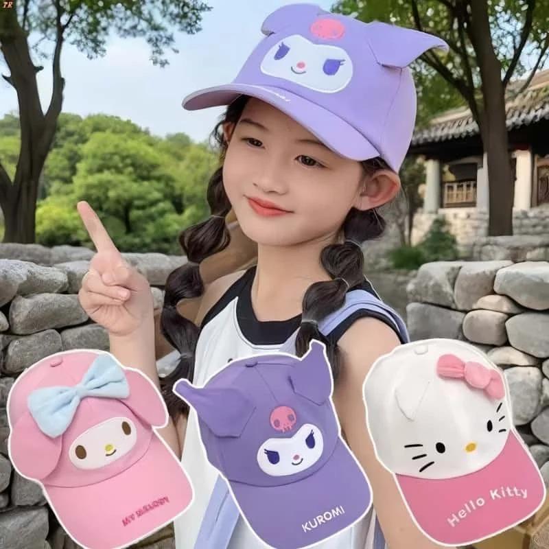 SanrioKulomi Cartoon Sun Protection Baseball Cap Summer UV Protection Cute Casual Stylish Breathable Adjustable Sun Hat