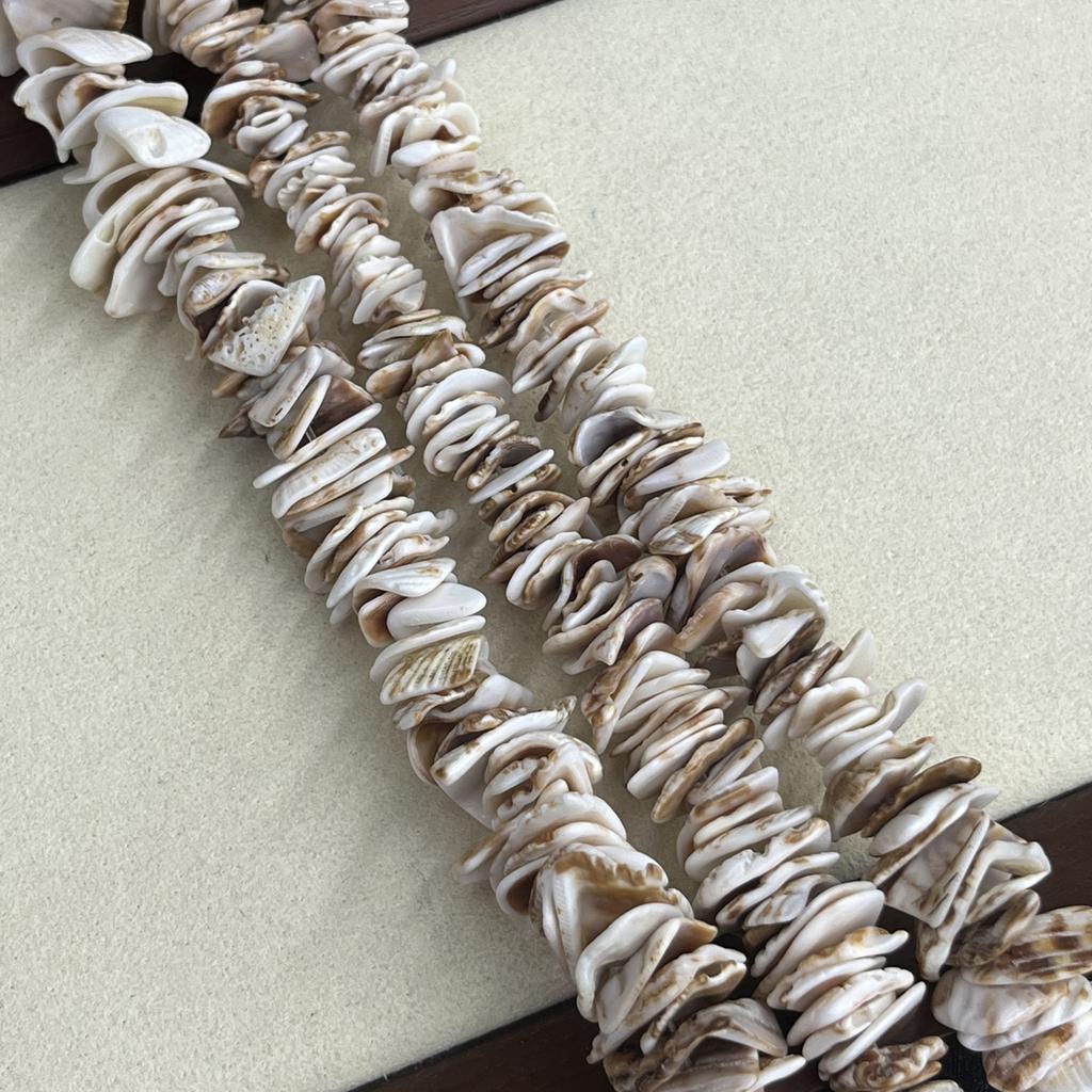 Unique Natural 8-9mm Irregular Shell Chip Beads Strand 38cm, Bohemian Beach Vibe Loose Beads for DIY Necklace Bracelet Jewelry Making Supplies