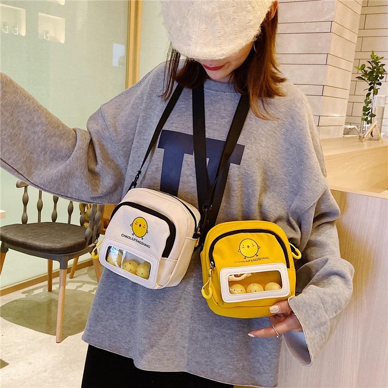 Damentasche 2 neue Canvas-Tasche Modetrend Schulter Umhängetasche kann sein