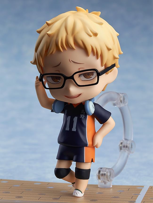 Nendoroid Haikyu Tsukishima Kei ikke-skala plast malt actionfigur fjerde salg