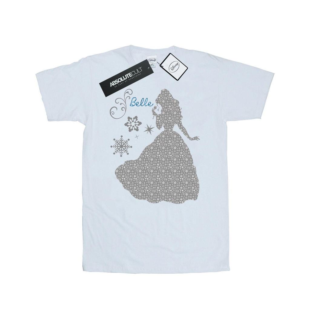 Disney Princess Mens Belle Christmas Silhouette T-Shirt