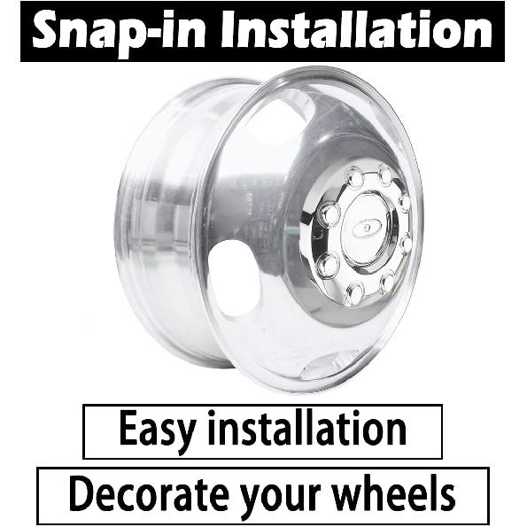 1Pc 252mm(9.92inch) Wheel Center Cap for Ford F350 Wheel Rim Replacement 5C3Z-1130-SA Hub Cap, Chrome 8 Lug Wheel Cover.