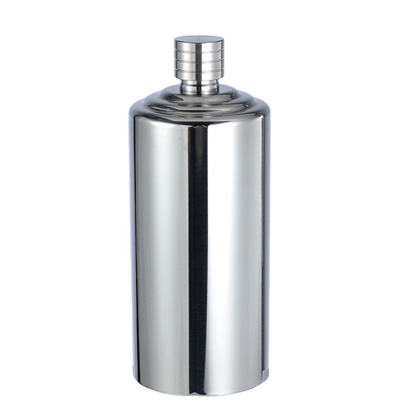 Fiaschetta in Acciaio Inossidabile 304 per Uomo con Imbuto e Bicchierini 500ML Più Grande Portatile Bottiglia per Liquori Acqua Con Pelle