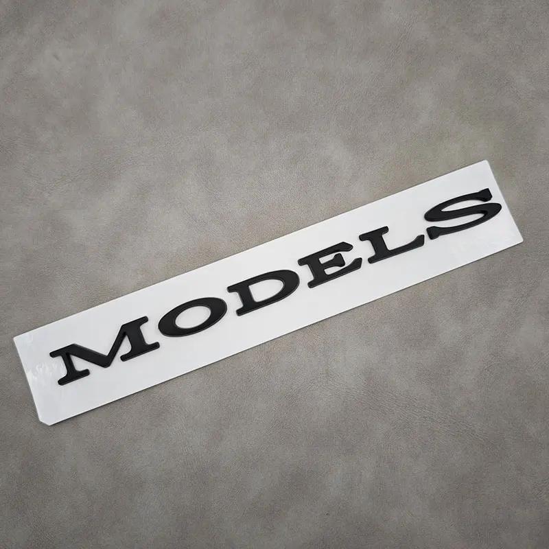 3D ABS Black Model 3 Letters Logo Car Rear Trunk Badge Sticker For Tesla Model 3 X S Y Auto Decal Accessories