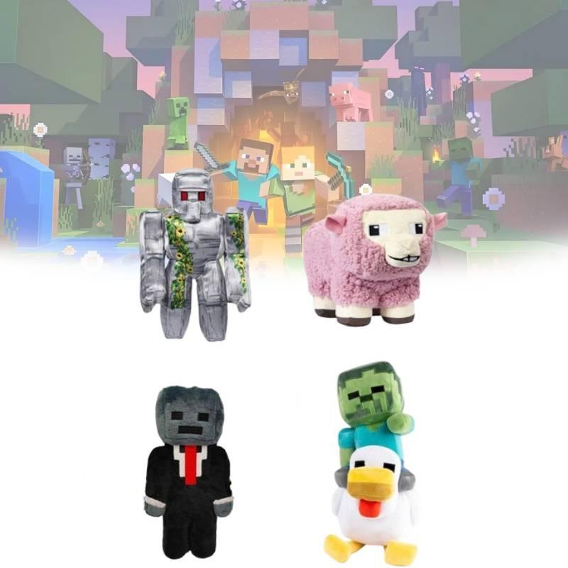 Cartoon Minecraft Cute Plush Toy Boys Children Birthday Gift Companion Doll