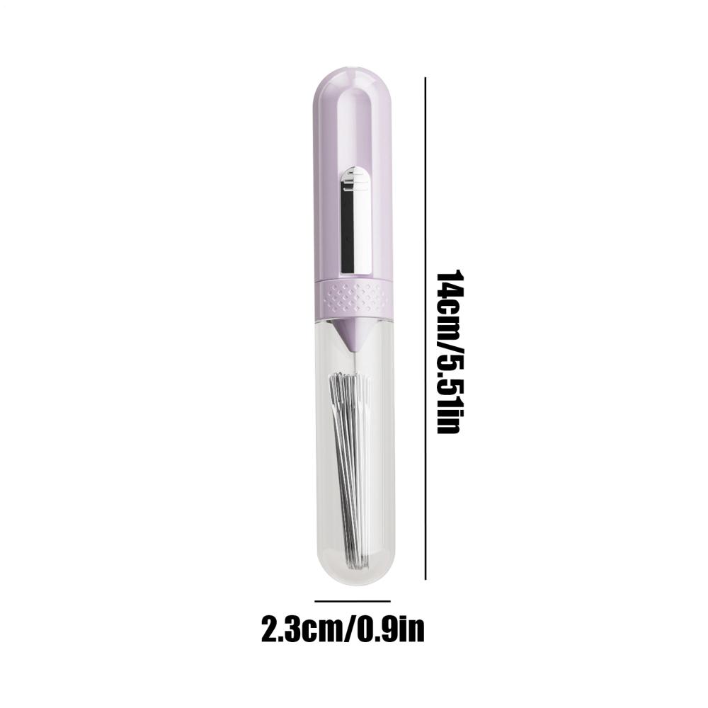 

5 In 1 Needle Threading Suturing Tool Manual Sewing Auxiliary Tool Magnetic Anti-Slip Quick Sewing Crafting Needle Threader фиолетовый