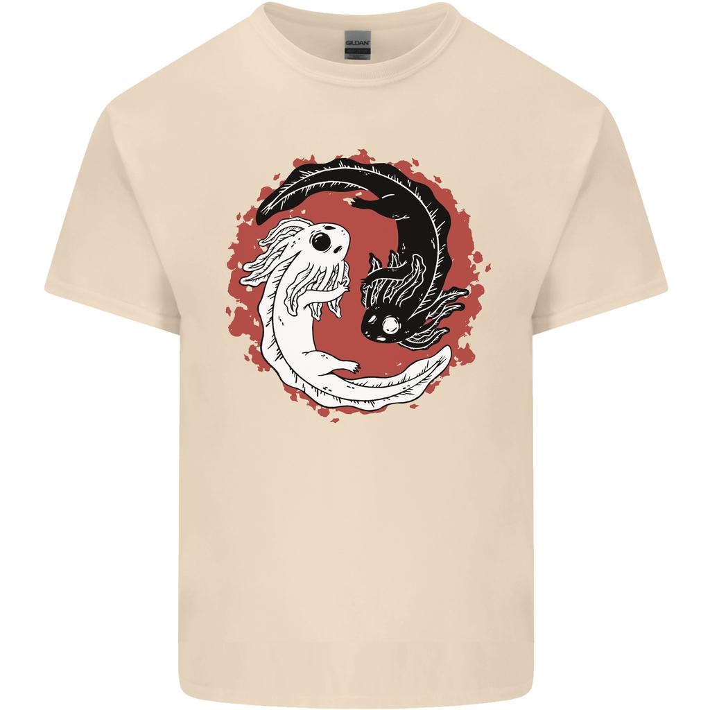 Yin Yang Axolotl Unisexs Light Cotton TShirt